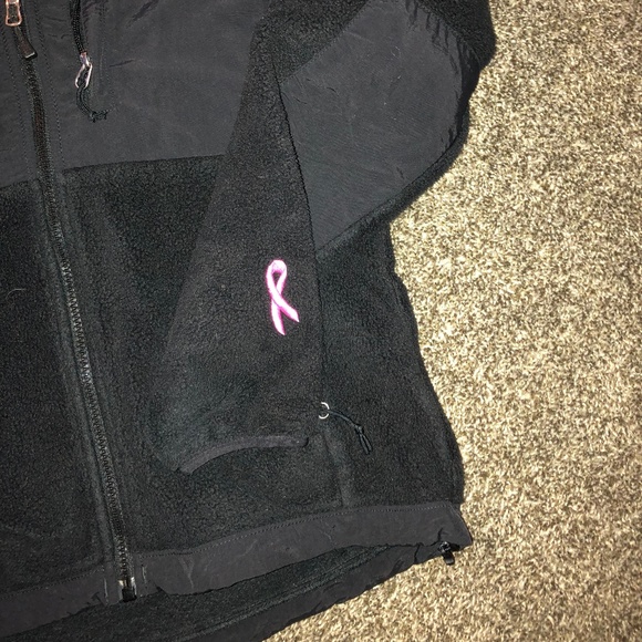 THE NORTH FACE BLACK DENALI BREAST CANCER JACKET S - Picture 2 of 3